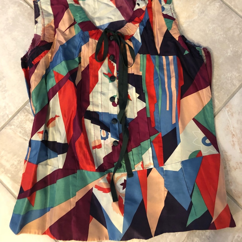 ASO Rory Gilmore Geometric Blouse Size 4